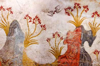 Fresque aux lis